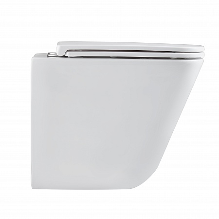 Подвесной унитаз безободковый Terminus Ватикан Monolit 490х340 белый Таганрог - фото 4