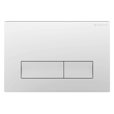 Клавиша смыва для инсталляции Terminus Classic кнопка прямоугольник цвет белый Таганрог - фото 1